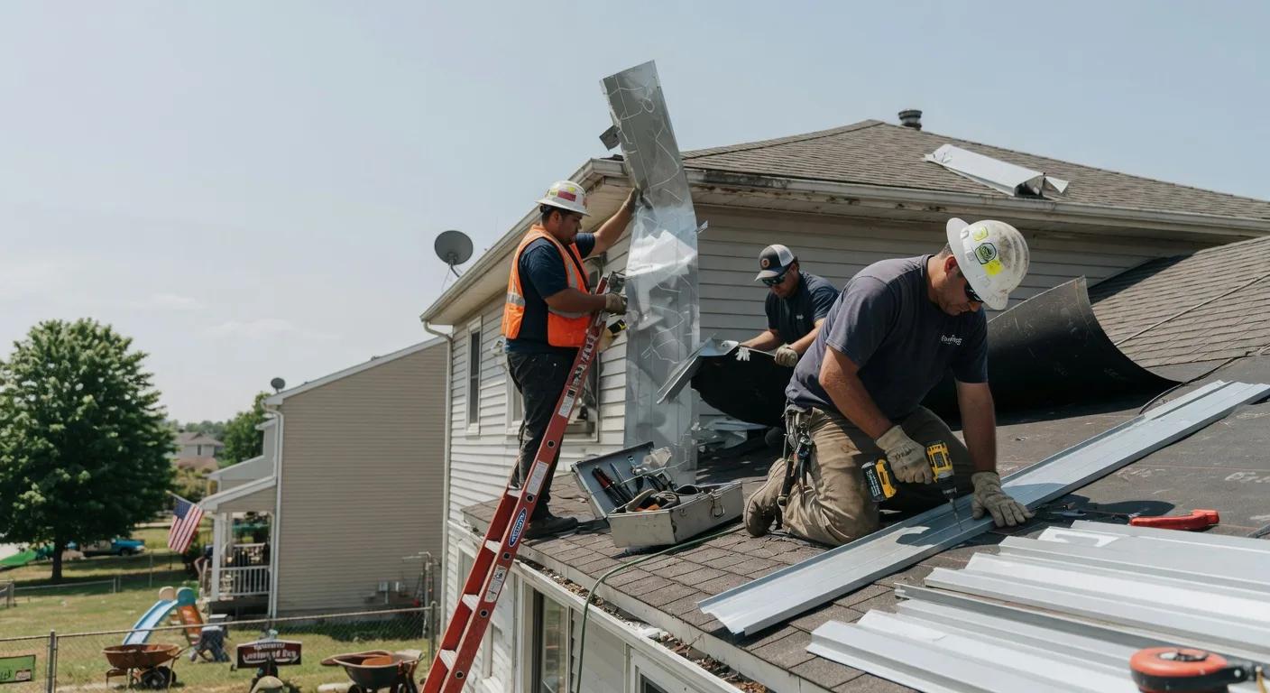 Storm Damage Metal Roof Repair in Hartville, WY
